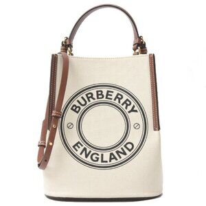 BURBERRY Brown Leather Shoulder Bag